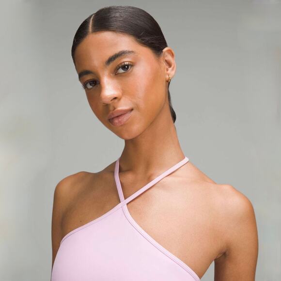 EUC Lululemon Align T-Strap Tank Top Vitapink Light Support Yoga Crop A/B Cup 2 - Picture 9 of 12